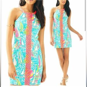 Lilly Pulitzer Colorful Sailboat Mini Dress